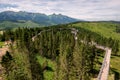 The treetop walk Bachledka in High Tatra mountains