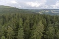 Treetop Walkway lignting, Sightseeing trail in tree crowns