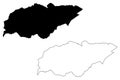 Treinta y Tres Department Departments of Uruguay, Oriental Republic of Uruguay map vector illustration, scribble sketch Treinta