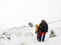 Trek in Carpathian mountain Royalty Free Stock Photo