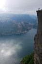 A trek for the Preikestolen