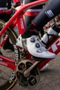 Trek team pedal during training camp in Mallorca