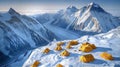 Trek To Everest Base Camp in Nepal, drone camera view