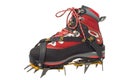 Treking boot with crampon