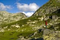 Trekker in Retezat Royalty Free Stock Photo