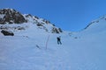 Trekker in VeÃÂ¾ka StudenÃÂ¡ valley in High Tatras