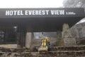 Trekkers on epic everest view hotel