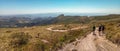 trekkers hiking in Ibitipoca State park in Minas Gerais, Brazil