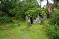 Trekkers` stone cabin shelter on Lewis Island, Hebrides