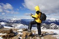 Trekking in Alps Royalty Free Stock Photo