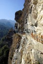 Trekking in Cangshan mountains, Dali, Yunnan province, China Royalty Free Stock Photo