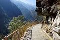 Trekking in Cangshan mountains, Dali, Yunnan province, China Royalty Free Stock Photo