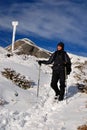Trekking in Carpathian Mountains Royalty Free Stock Photo