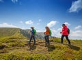 Trekking in Ciucas mountains Royalty Free Stock Photo