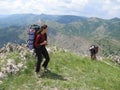 Trekking on the Crimea in summer