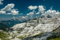 Trekking day in the majestic Julian Alps, Friuli-Venezia Giulia, Italy Royalty Free Stock Photo