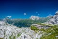 Trekking day in the majestic Julian Alps, Friuli-Venezia Giulia, Italy Royalty Free Stock Photo