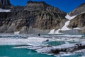 Trekking in Grinnel Lake Trail, Glacier National Park, Montana, Royalty Free Stock Photo