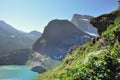 Trekking in Grinnel Lake Trail, Glacier National Park, Montana, Royalty Free Stock Photo