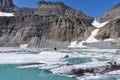 Trekking in Grinnel Lake Trail, Glacier National Park, Montana, Royalty Free Stock Photo