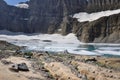 Trekking in Grinnel Lake Trail, Glacier National Park, Montana, Royalty Free Stock Photo