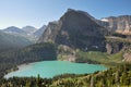 Trekking in Grinnel Lake Trail, Glacier National Park, Montana, Royalty Free Stock Photo