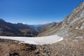 Trekking in the Italian Alps; it`s autumn with no people around Royalty Free Stock Photo