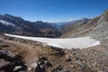 Trekking in the Italian Alps; it's autumn with no people around Royalty Free Stock Photo