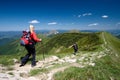 Trekking in Mala Fatra, Slovakia Royalty Free Stock Photo