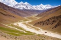 Trekking in the Marka Valley in India\'s Tibet. Royalty Free Stock Photo