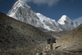 Trekking in the mountains of the Himalaya