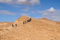 Trekking in Negev desert, Israel