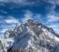 Mount Nuptse view from Everest Base Camp, Nepal Himalayas