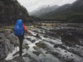 Trekking in Patagonia Royalty Free Stock Photo