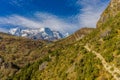 Trekking path in Hiamlayas Royalty Free Stock Photo