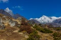 Trekking path in Hiamlayas Royalty Free Stock Photo