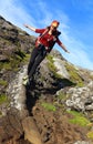 Trekking on Pico Volcano Royalty Free Stock Photo