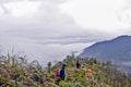 Trekking road on the KiQuanSan mountain, YenBai, VietNam Royalty Free Stock Photo