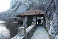 Trekking road at Matka Canyon in Skopje Royalty Free Stock Photo