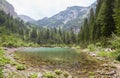 Trekking in the Rugova Valley, part of Kosovo's Accursed Mountains Royalty Free Stock Photo