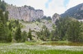 Trekking in the Rugova Valley, part of Kosovo's Accursed Mountains Royalty Free Stock Photo