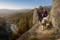 Trekking with snowdogs