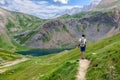 Trekking in the Spanish Pyrenees Royalty Free Stock Photo