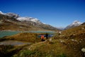 Trekking in the Swiss Alps on Bernina Hospitz