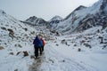 Trekking to Everest Base Camp Royalty Free Stock Photo