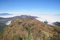 Trekking on the top of the LaoThan mountain Royalty Free Stock Photo