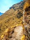 Trekking trails in Himalaya Royalty Free Stock Photo