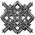 Trellis Intersecting lines forming a lattice or grid pattern, c