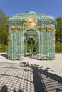 Trellised gazebo of Frederick the great king Prussia in royal palace Sanssouci park