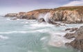 Tremendous waves collide on the Asturian coast